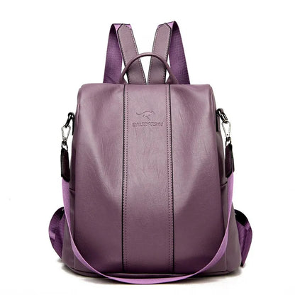 Anti-Theft Backpack with Hidden Security Pockets