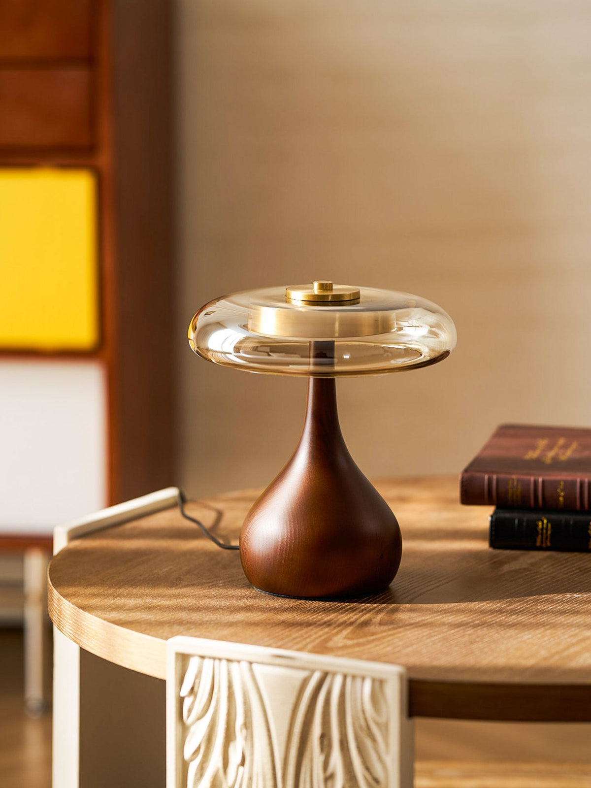 Desk Lamp with 3 Color Temperatures Glass and Brass LED Touch Light for Bedroom Office Nightstand Reading Warm Cool Neutral White 12W 10 Inc