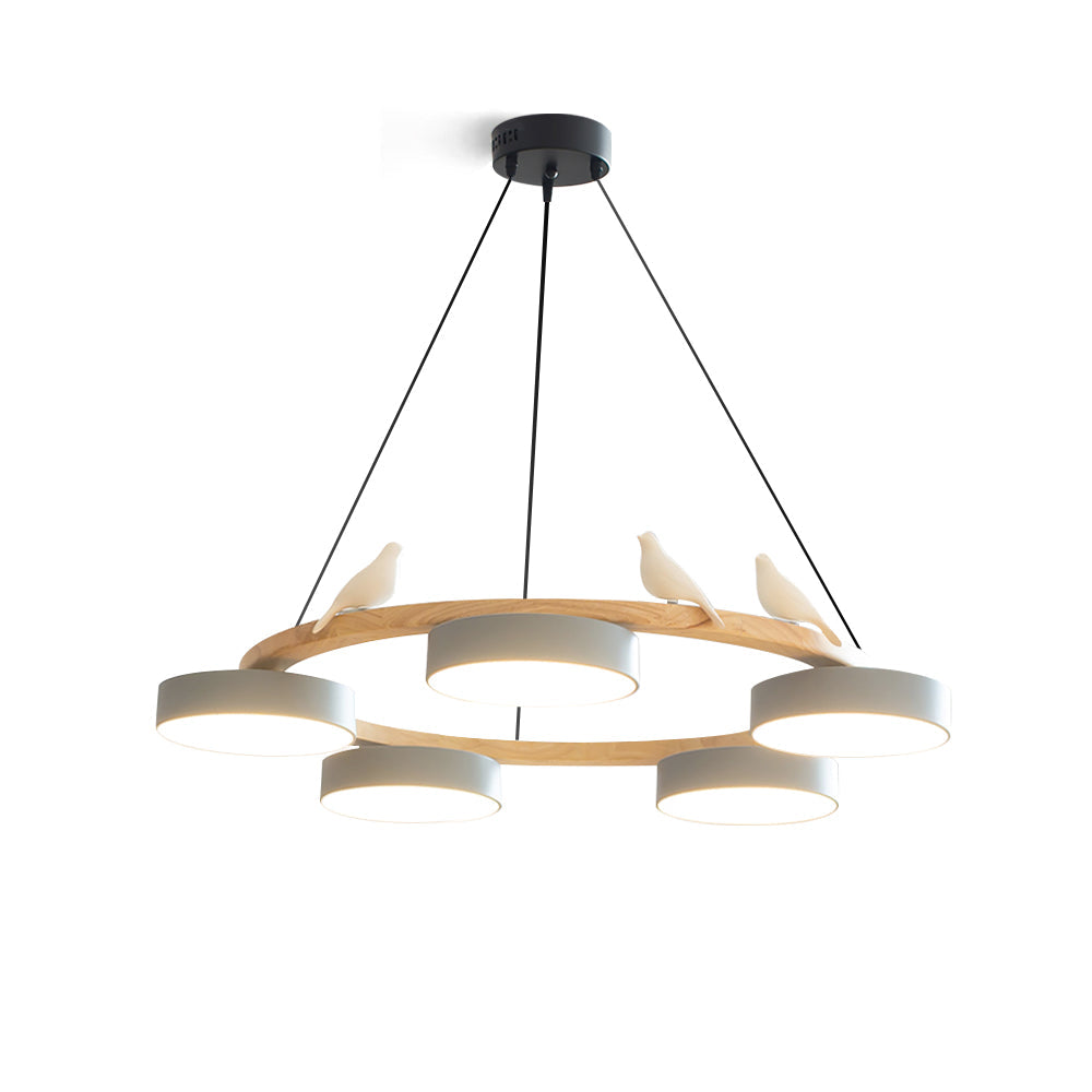 SiennaBird | Elegant Gold Modern Round Dining Room Chandelier
