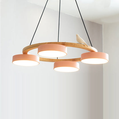 SiennaBird | Elegant Gold Modern Round Dining Room Chandelier