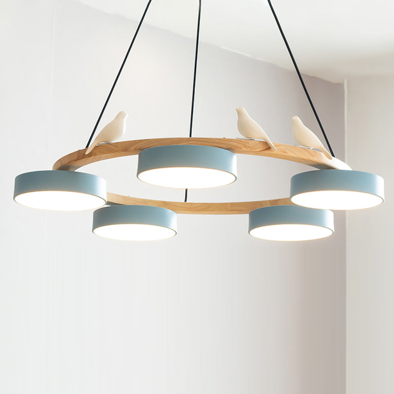 SiennaBird | Elegant Gold Modern Round Dining Room Chandelier