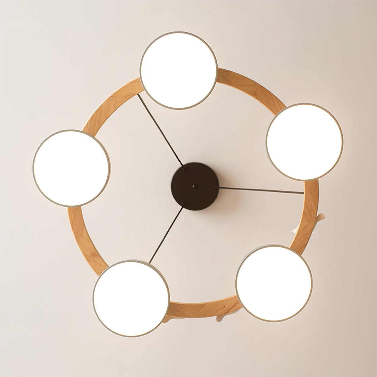 SiennaBird | Elegant Gold Modern Round Dining Room Chandelier