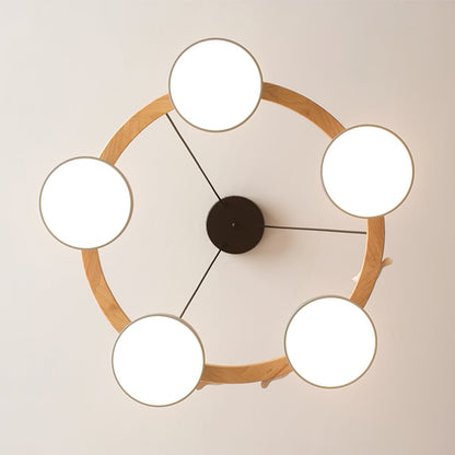 SiennaBird | Elegant Gold Modern Round Dining Room Chandelier