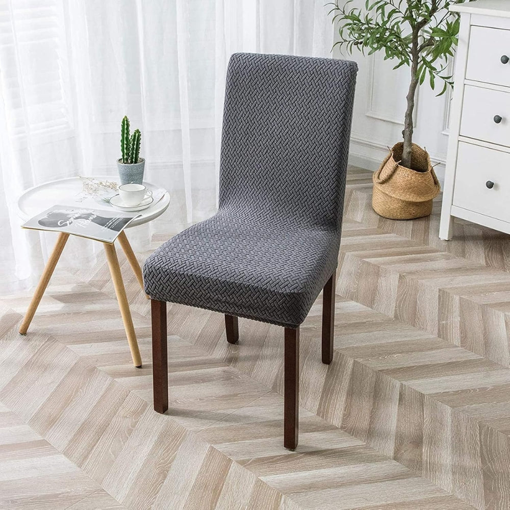 Sierra Dining Chair Cover - High Elasticity Jacquard Velvet, Machine Washable