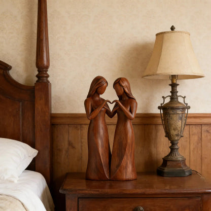 SISTERBOND – Elegant Resin Friendship Sculpture