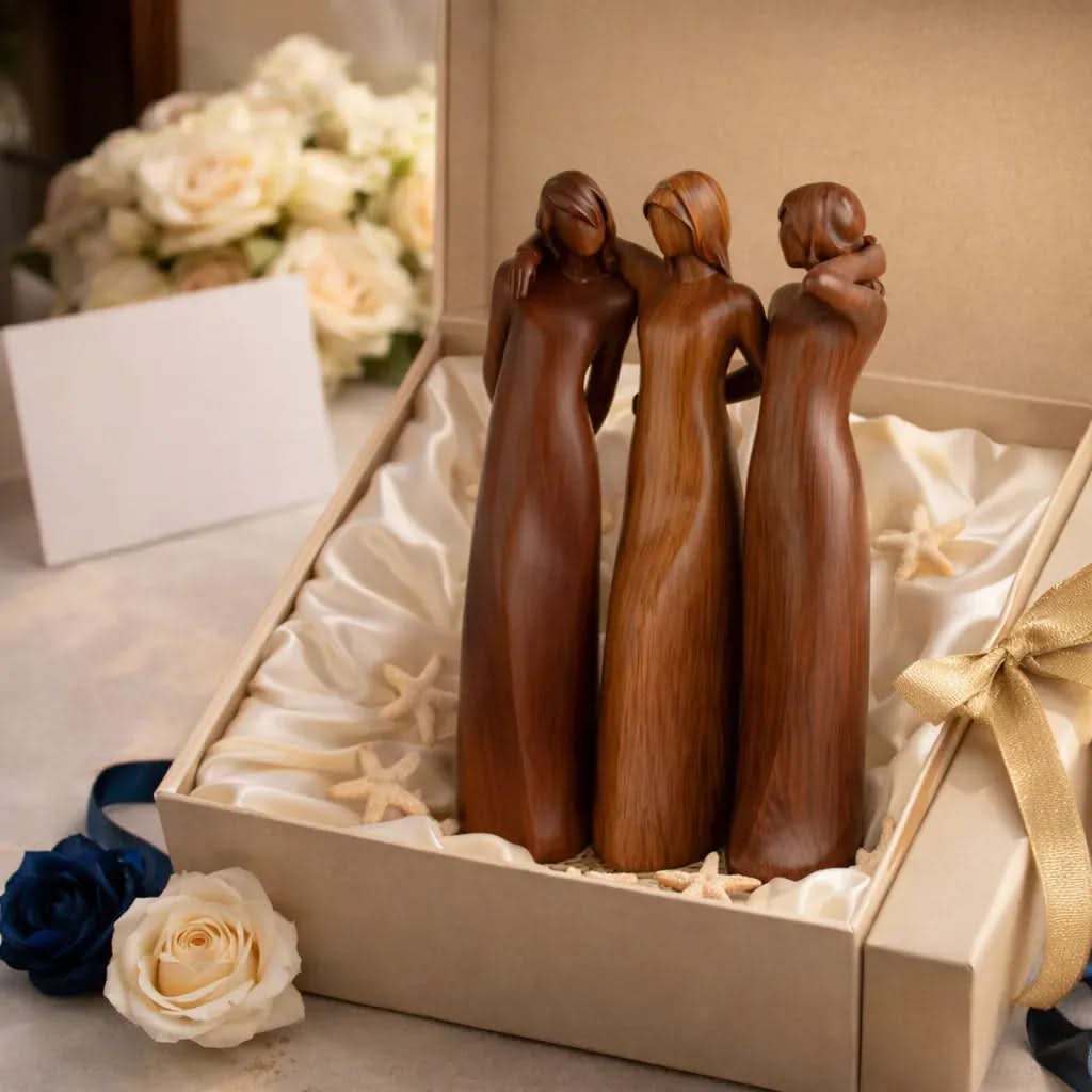 SISTERBOND – Elegant Resin Friendship Sculpture