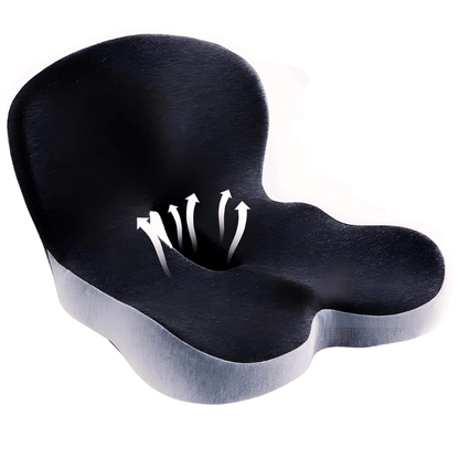 Ergonomic Memory Foam Seat Cushion – Pressure Relief & Non-Slip