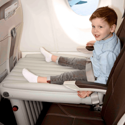 Lit de voyage pour tout-petits, lit gonflable pour avion avec surface douce, lit de siège d'avion portable pour les vols des enfants