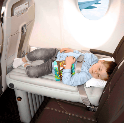 Lit de voyage pour tout-petits, lit gonflable pour avion avec surface douce, lit de siège d'avion portable pour les vols des enfants