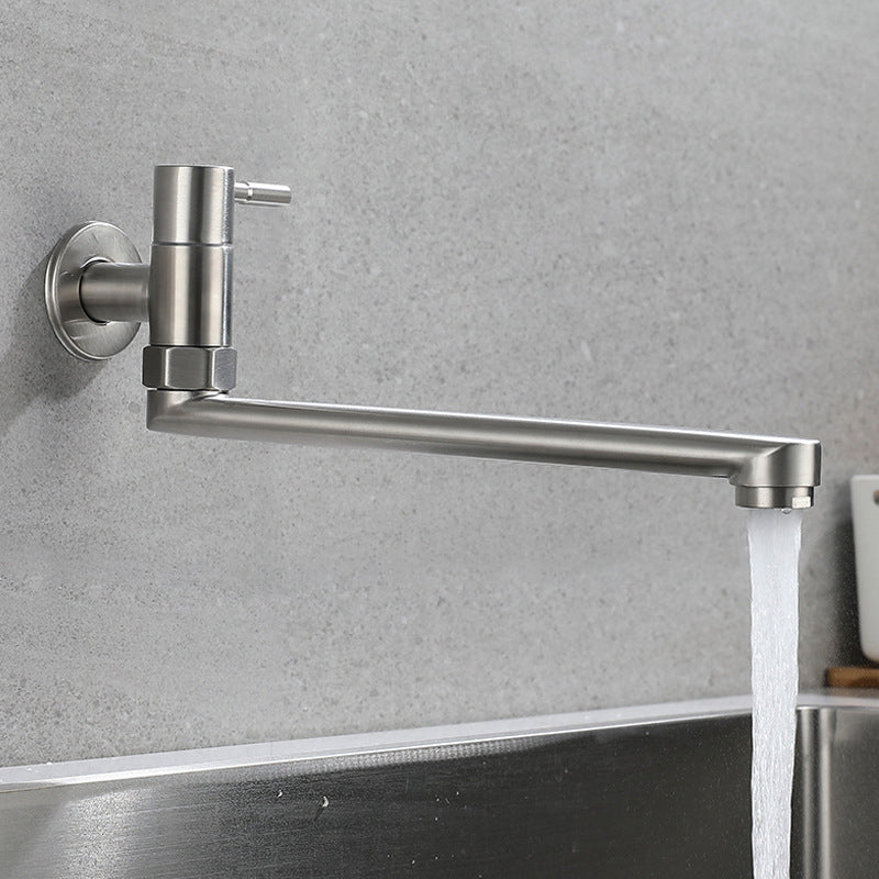 Design épuré | Robinet remplisseur de casseroles avec bec pivotant discret | Acier inoxydable pour une utilisation pratique en cuisine