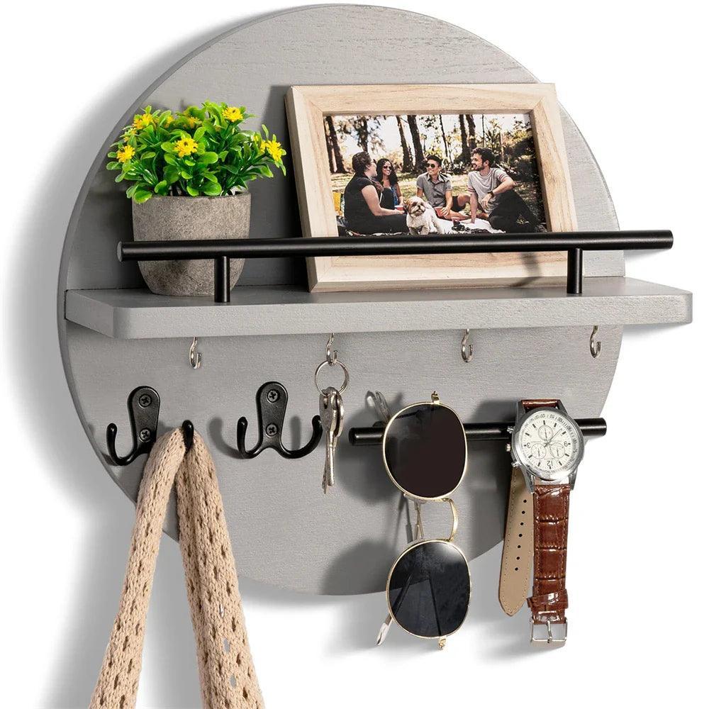 Rondo Key Holder for Wall - Sustainable Wood, Elegant Organizer