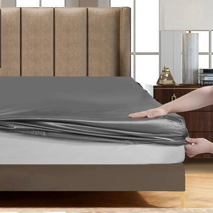 Ortekor Ortekor | Solid Silk Bedding Set with Satin Finish | Complete Duvet Sheet Set for Smooth Sleep Comfort