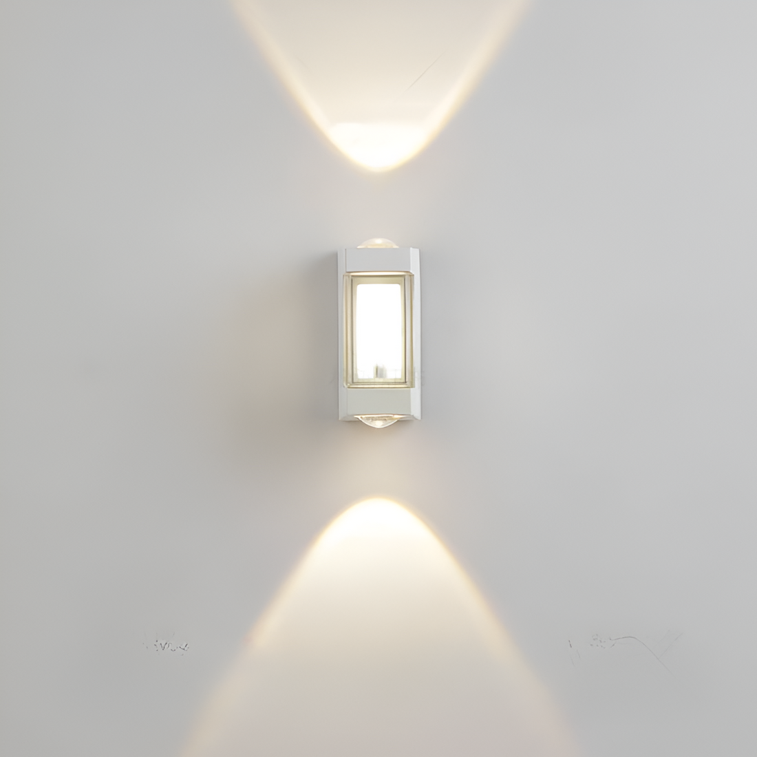 Cylindrical Outdoor Wall Sconce Up Down Light 10W LED Weatherproof Porch Facade Fixture Black White for Entryway Garden Patio Pathway Modern