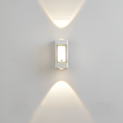 Outdoor Sconce Fixture 10.6 in Black Waterproof Bidirectional Beam for Exterior Walls Entrance Porch Garden Pathway Architectural Accent IP6