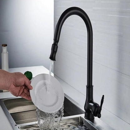 SmartSpout | Kitchen Faucet with Pull-Out Spray & Touch Sensor | Antique Bronze Finish for Effortless Use