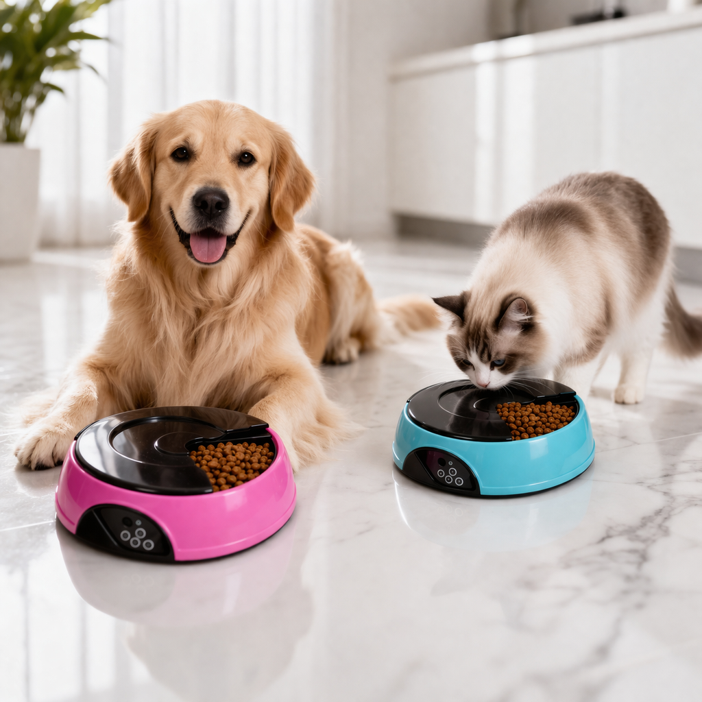 Smart Pet Feeder | Automatic Cat & Dog Feeder with Portion Control | Timed Meal Dispenser for Healthy Nutrition
