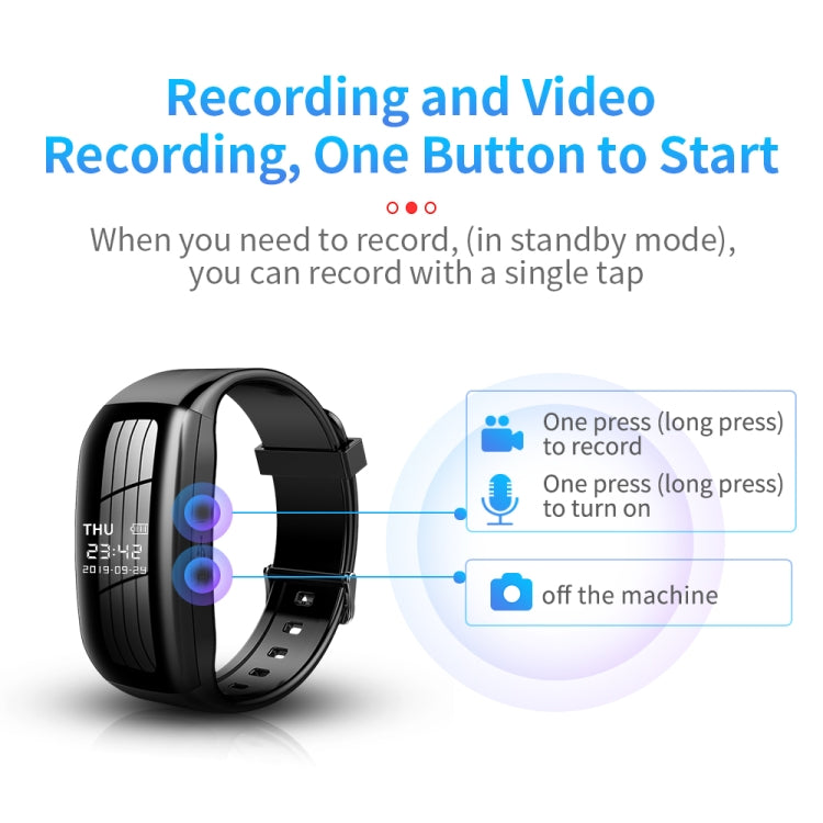 Wearable Camera Watch 1080P HD Voice-Activated Recording Security Device for Discreet Documentation Personal Safety Gadget 30-Day Standby