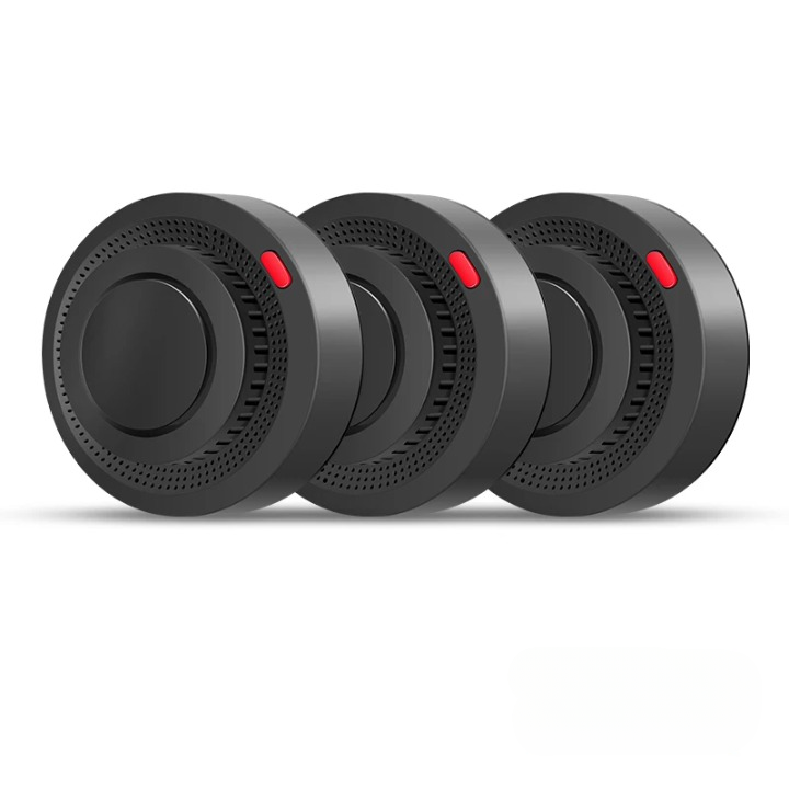 Battery Smoke Detector with Loud Alarm, Smart WiFi Smoke Alarm and Heat Detector, Fire Detector for Bedroom and Kitchen