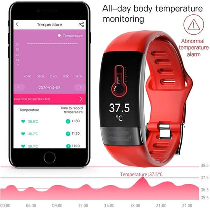 Health Tracking Smartwatch with Heart Rate Monitor, Blood Pressure Trend, and ECG Function for Fitness and Wellness