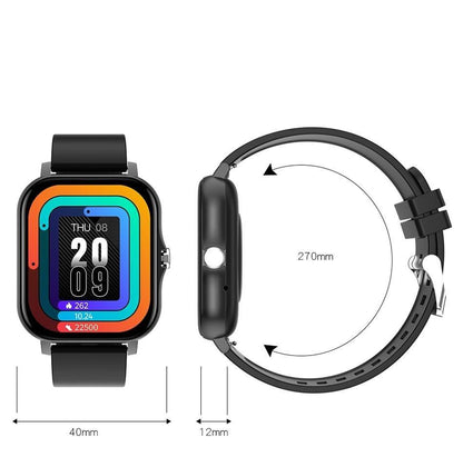 Fitness Tracker Smartwatch with Heart Rate Monitor, Blood Oxygen, Sleep Tracking & Waterproof Design for iOS & Android