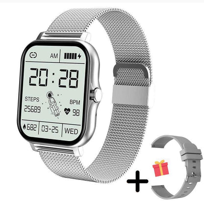 Fitness Tracker Smartwatch with Heart Rate Monitor, Blood Oxygen, Sleep Tracking & Waterproof Design for iOS & Android