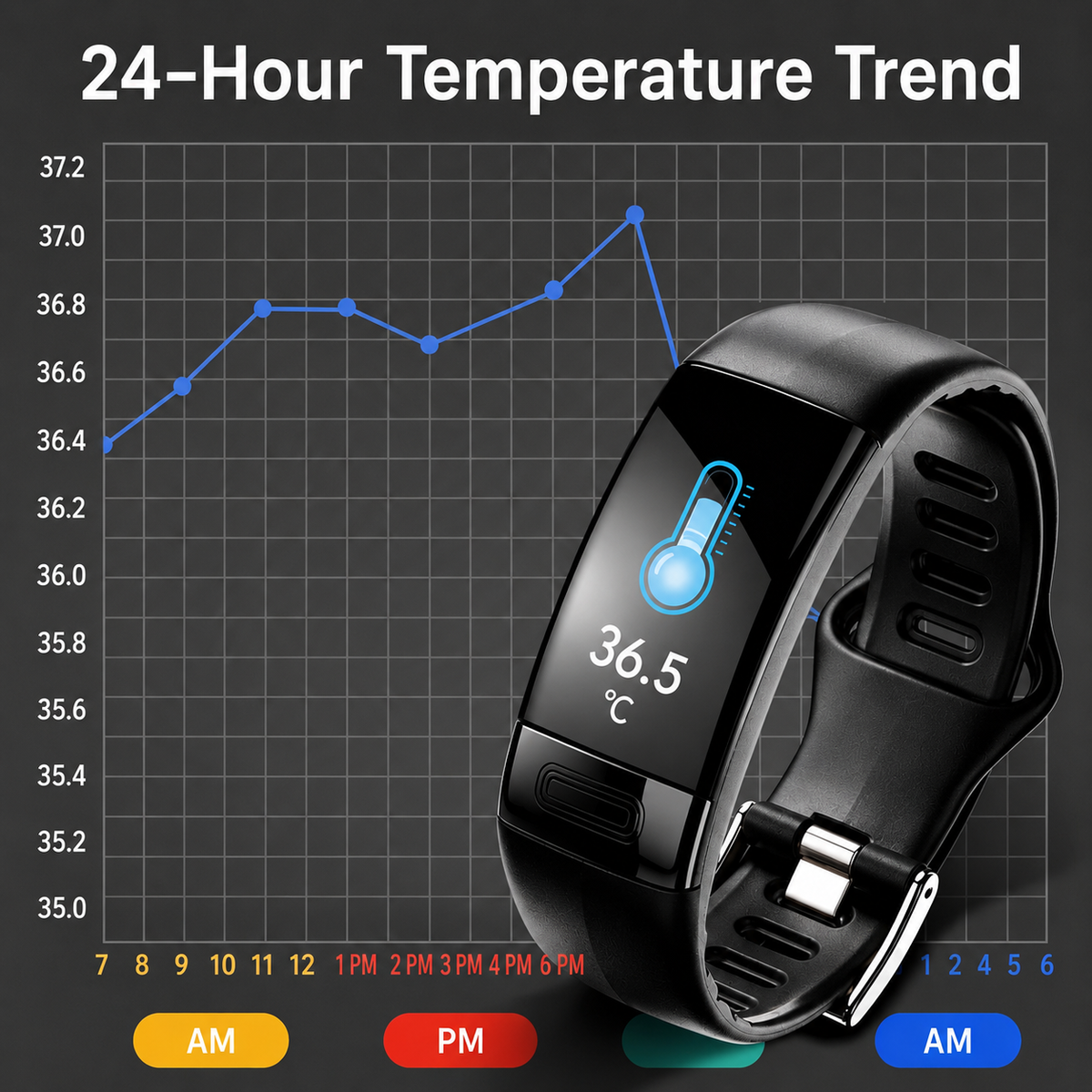 Montre connectée de suivi de santé avec ECG, tension artérielle et suivi du sommeil