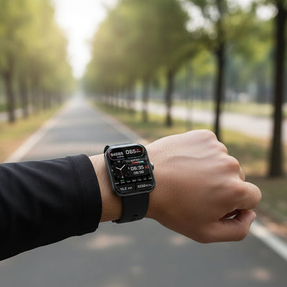Montre connectée de suivi de santé et d'activité avec moniteur de tendance glycémique non invasif