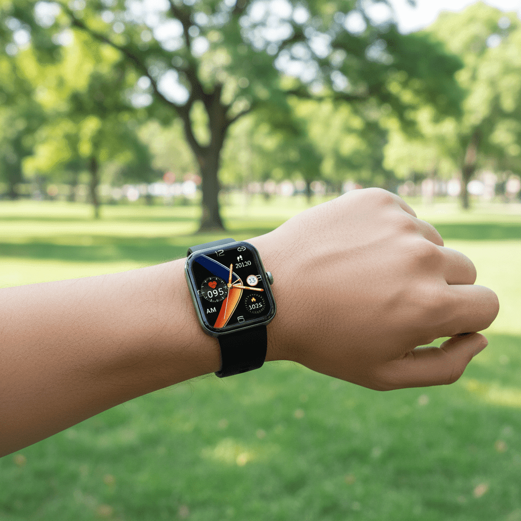 Montre connectée de suivi de santé et d'activité avec moniteur de tendance glycémique non invasif