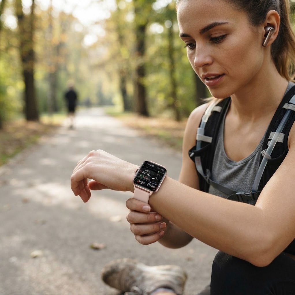 HealthTrack | Montre connectée avec suivi d'activité, analyse du sommeil et notifications intelligentes