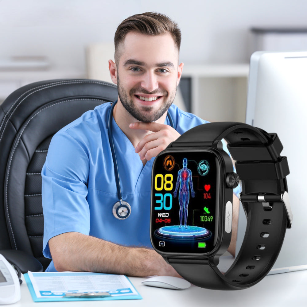 Montre connectée de suivi santé | Bracelet d'alerte GPS avec fonction SOS | Suivi en temps réel pour la sécurité