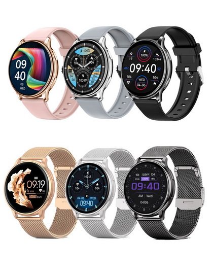 Montre connectée de suivi de santé avec moniteur de fréquence cardiaque, tension artérielle et analyse du sommeil pour la forme et le bien-être au quotidien