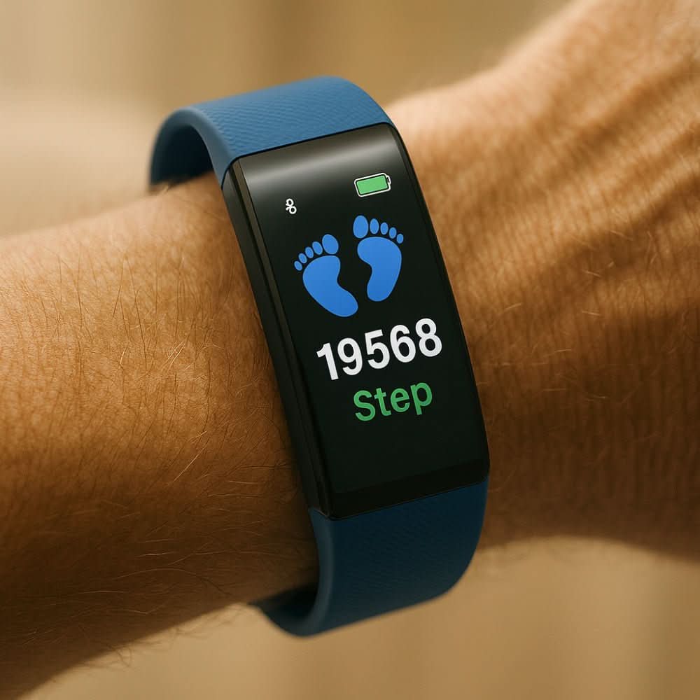 Health-Monitoring Smartwatch for Seniors with LED Display & Simple Interface for Daily Wellness Tracking