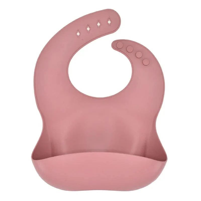 SILIBIB – Soft silicone baby bib with adjustable fit for mess-free feeding comfort