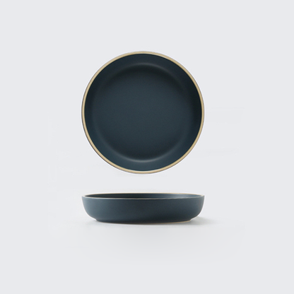 Soho Ceramic Dinner Plates in Pastel Tones with Sesame Dot Pattern – Elegant Stoneware for Everyday Dining
