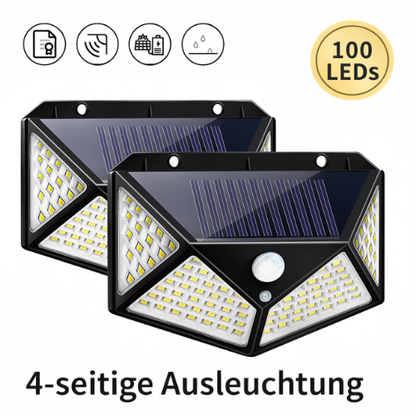 Solar Motion Sensor Light Outdoor Waterproof LED Security Wall Light for Yard Garden Patio Driveway 270° Coverage