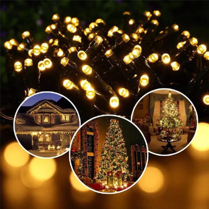 Solara Solar String Lights - Weatherproof, Automatic Sensor Outdoor Lighting