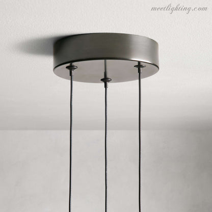 Seeded Glass Teardrop Pendant Light Dimmable LED for Kitchen Island Dining Room Entryway Adjustable Cord Vaulted Ceiling Compatible
