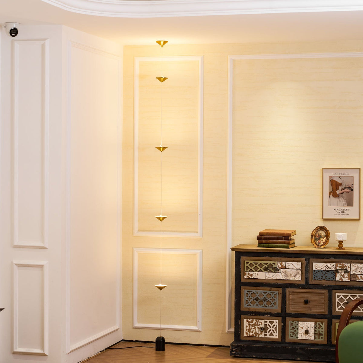 LED Floor Lamp with Marble Counterweight and Adjustable Pull Cable for Living Room Bedroom Reading Corner Modern Home Decor Ambient Task Lig