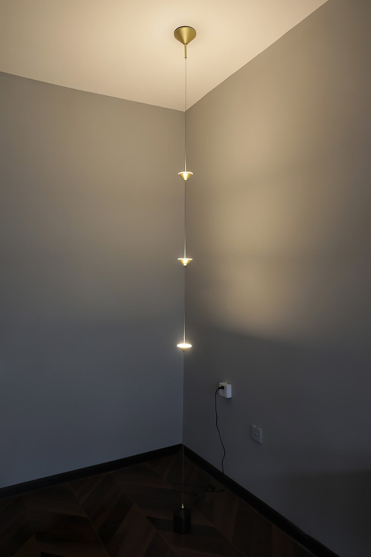 LED Floor Lamp with Marble Counterweight and Adjustable Pull Cable for Living Room Bedroom Reading Corner Modern Home Decor Ambient Task Lig