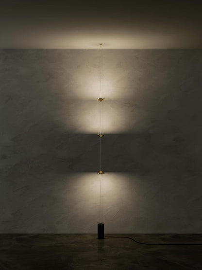 LED Floor Lamp with Marble Counterweight and Adjustable Pull Cable for Living Room Bedroom Reading Corner Modern Home Decor Ambient Task Lig