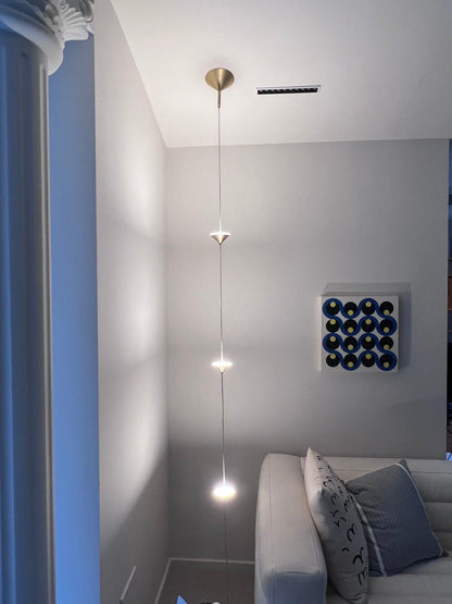 LED Floor Lamp with Marble Counterweight and Adjustable Pull Cable for Living Room Bedroom Reading Corner Modern Home Decor Ambient Task Lig