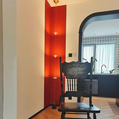 LED Floor Lamp with Marble Counterweight and Adjustable Pull Cable for Living Room Bedroom Reading Corner Modern Home Decor Ambient Task Lig
