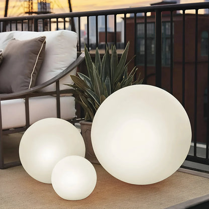 Rechargeable LED Sphere Light for Outdoor & Indoor Use – Cordless Color-Changing Globe Lamp for Patio, Yard, Deck & Events