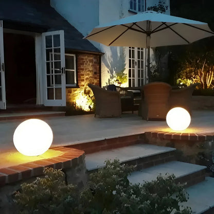 Rechargeable LED Sphere Light for Outdoor & Indoor Use – Cordless Color-Changing Globe Lamp for Patio, Yard, Deck & Events