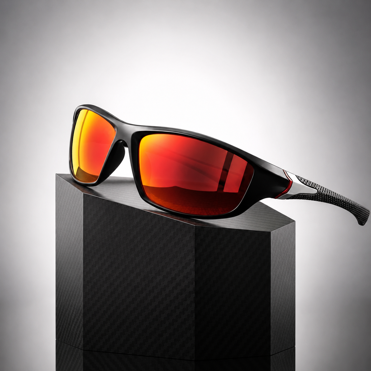 Lunettes de soleil sport enveloppantes avec protection UV400 – Verres polarisants pour le cyclisme, la course à pied, la randonnée et les sports de plein air – Lunettes anti-reflets