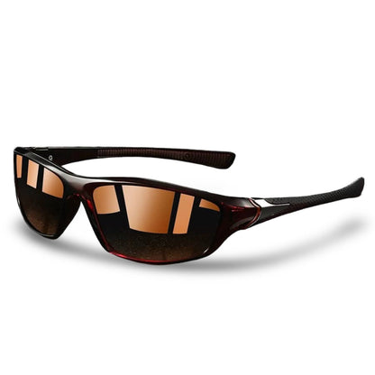 Lunettes de soleil sport enveloppantes avec protection UV400 – Verres polarisants pour le cyclisme, la course à pied, la randonnée et les sports de plein air – Lunettes anti-reflets