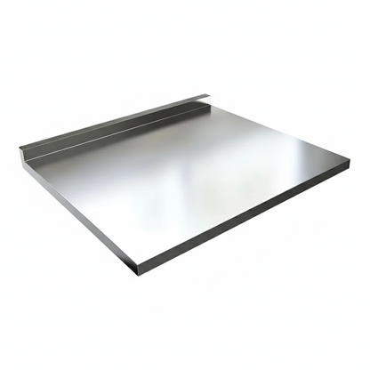 Planche à découper de cuisine en acier inoxydable avec base antidérapante | Conception durable et hygiénique pour une préparation alimentaire en toute sécurité