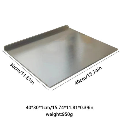 Stainless Steel Large Cutting Board with Double-Sided Functionality | Durable and Hygienic for Versatile Food Preparation