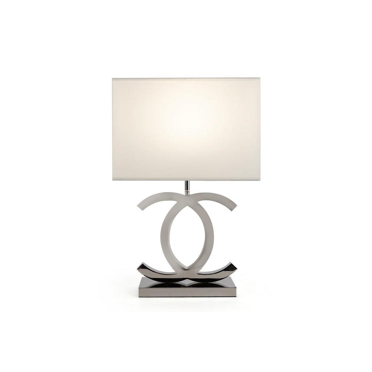Metal Desk Lamp with Cloth Drum Shade – Contemporary Accent Light for Bedside, Office & Den – Push-Button Control – 24 in Tall