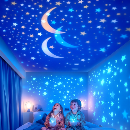 Starry Dreams | Kids Projector Night Light with Gentle Glow | Calming Bedtime Atmosphere for Relaxation